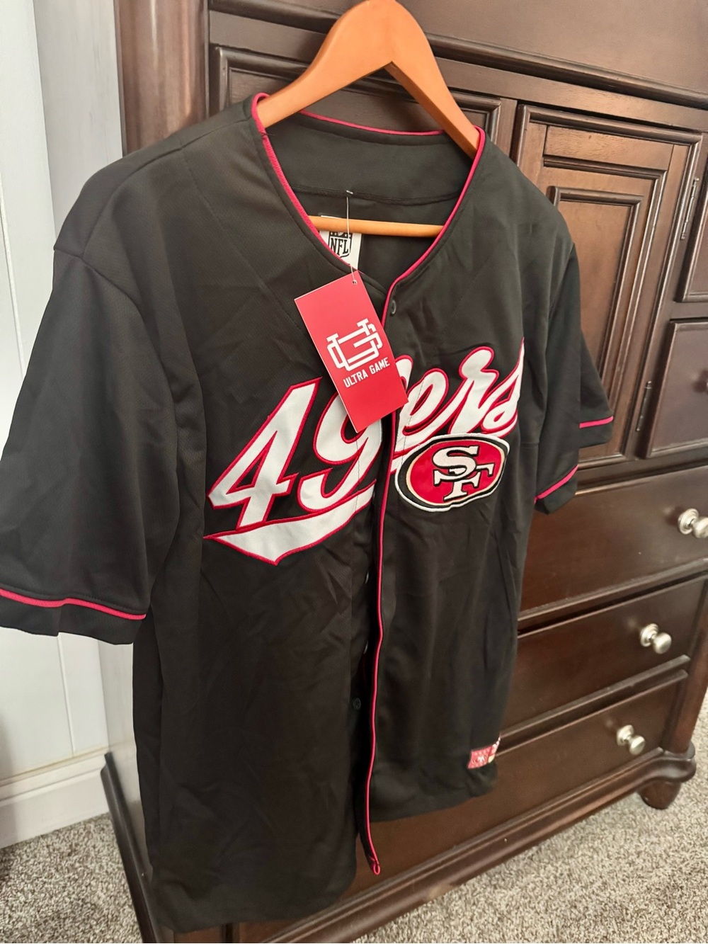 Women San Francisco 49ers Black Baseball football 🏈 Jersey
